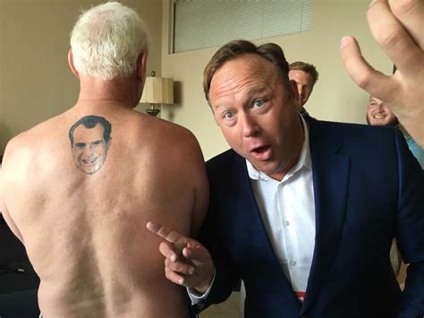 reminder roger stone has a tattoo of nixon s face on his back the donald