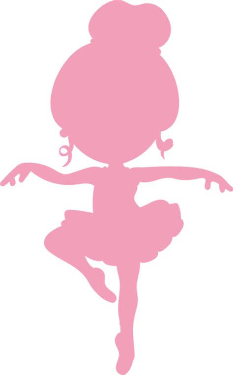 Ballerina Silhouette Little Ballerina Pink Art Print By Strawberry