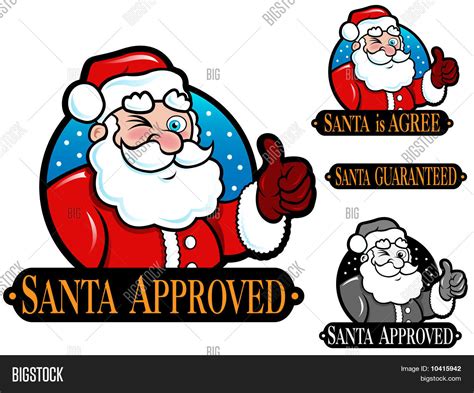 Santa Approved Seal Stock Vector And Stock Photos Bigstock