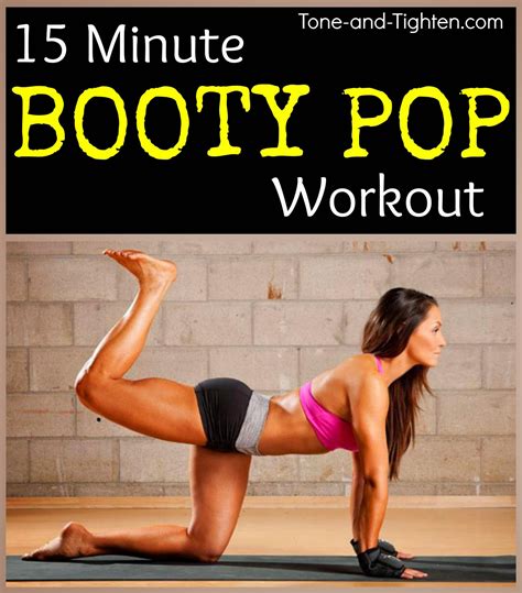 Booty “pop” Workout 15 Minute At Home Butt Workout