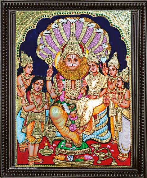 Buy Narasimha Tanjore Paintings Balajitanjoreartgallery