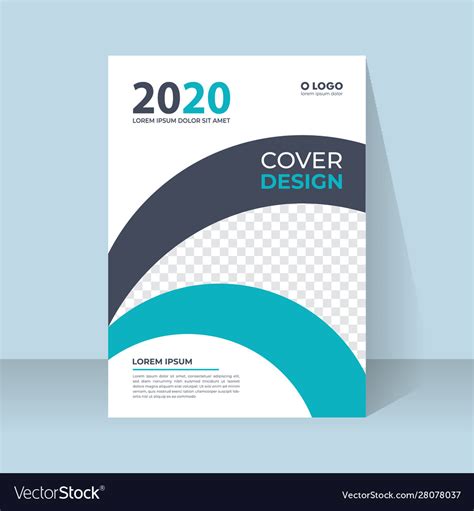 Modern Book Cover Design Template In A4 Royalty Free Vector