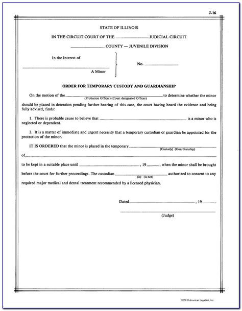 Temporary Guardianship Paperwork Texas Form Resume Examples J3dwy2xolp