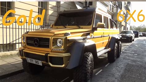 Mercedes 6x6 Gold In London Youtube