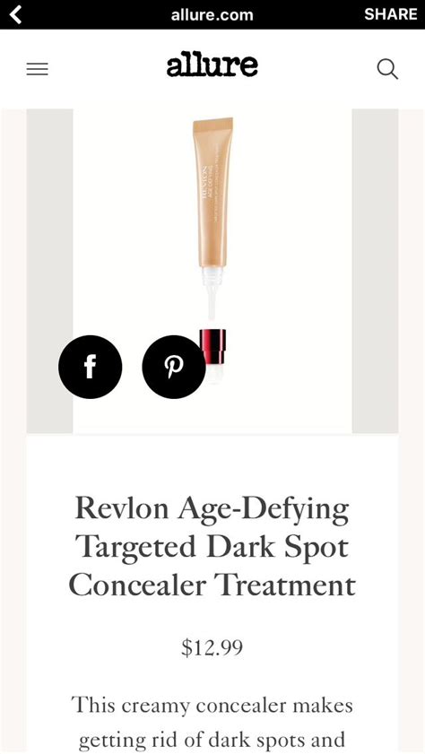 Pin By Lacey Atkinson On Allure Beauty Base Creamy Concealer Revlon