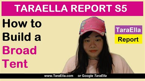 How To Build A Broad Tent Movement Taraella Report S5 E2 Youtube