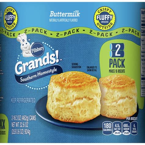 Pillsbury Grands Southern Homestyle Buttermilk Biscuits 326 Oz Shipt
