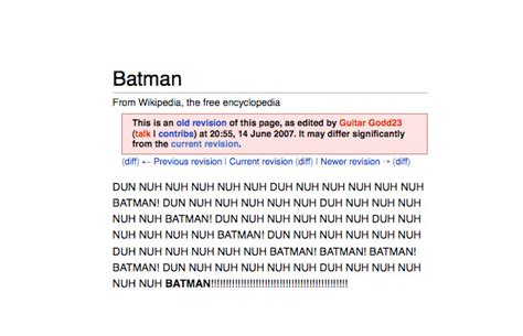 15 Heroic Acts Of Wikipedia Vandalism · The Daily Edge