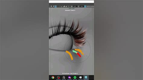 👁️ Eyelashes Grooming Process Part 1 3d 3dartist Xgen Maya