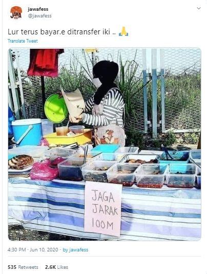 Viral Pedagang Nasi Bungkus Minta Jaga Jarak 100 Meter Bayarnya Gimana