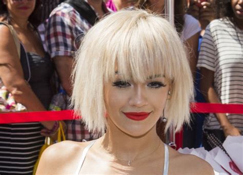 Rita Ora Blonde Bob