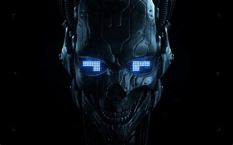 2560x1600 Resolution Robot Skull 2560x1600 Resolution Wallpaper
