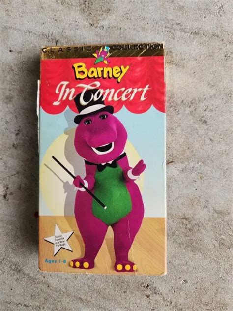 Barney Barney In Concert Vhs 1990 Sing Along Songs Video Tape £6