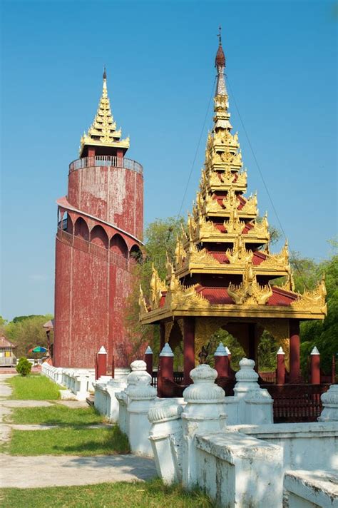 Mandalay Palace At Mandalay City Of Myanmar Burma Stock Image Image