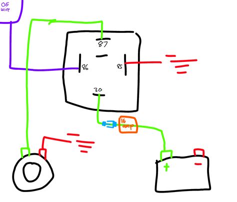 Is This How You Would Wire A Car Horn Using A Five Pin Relay Rmechanic