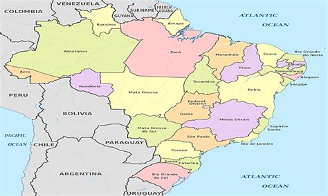 States Of Brazil By Area