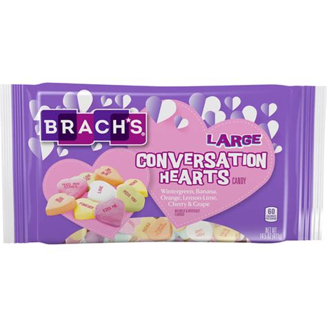 Brachs Large Conversation Hearts Valentines Candy 145 Oz Bag Shop