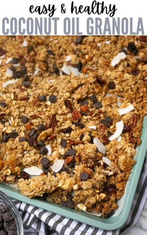 Easy Coconut Oil Granola Healthy Liv