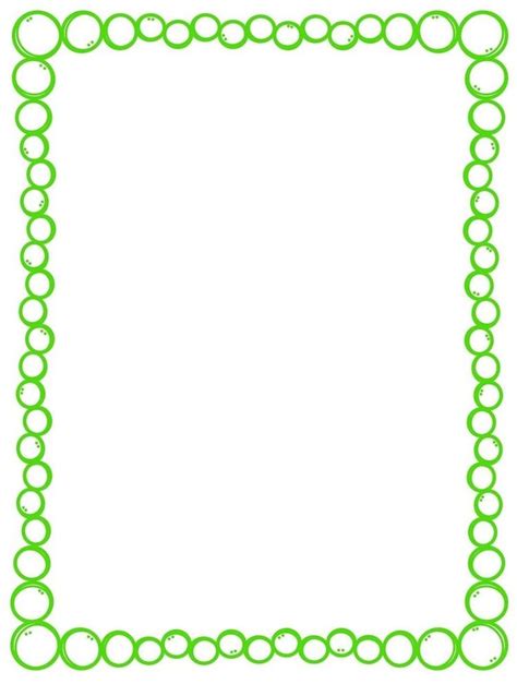 A Square Frame With Green Circles On The Bottom And One Circle In The Middle As Well As An