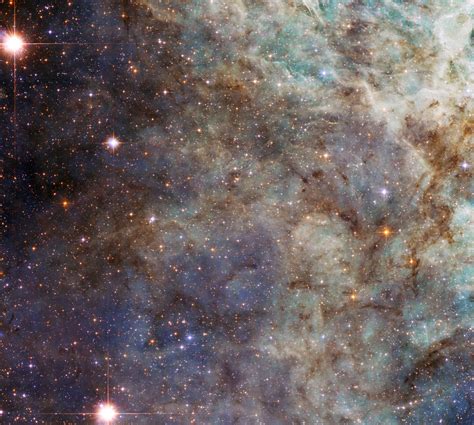 Hubbles Close Up View Of The Tarantula Nebula