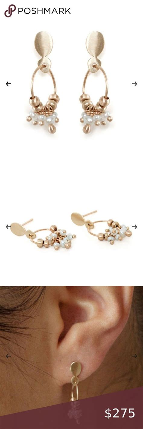 NANCY KRASKIN Catbird Gold Pearl Cluster Earrings Pearl Cluster