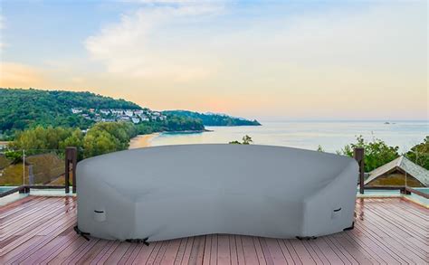 Curved Sofa Cover 18 Oz Waterproof 100 Weather Resistant