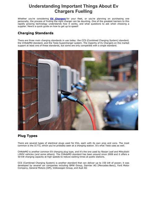 Understanding Important Things About Ev Chargers Fuelling By Ecovantage