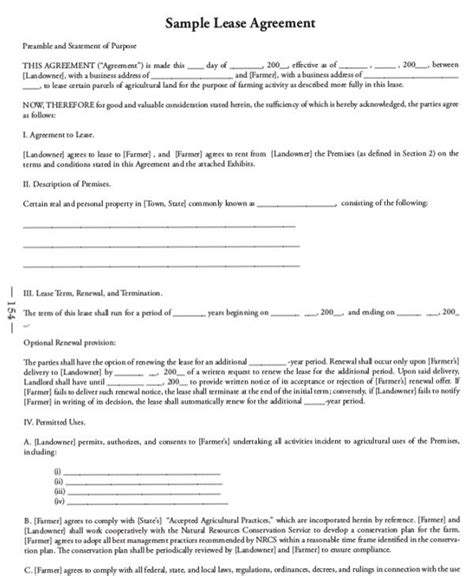 13+ Farm Lease Agreement Templates - PDF, Word | Free ...