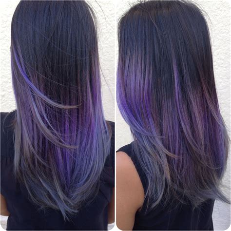 Vibrant ombre hair colors give you a bold style that will be the envy of everyone. purple to silver ombre | Hair color purple, Purple hair ...