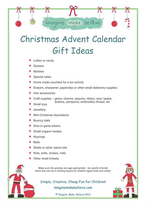 Advent calendar gifts and filler ideas: Christmas Advent Calendar Gift Ideas | Advent calendar ...