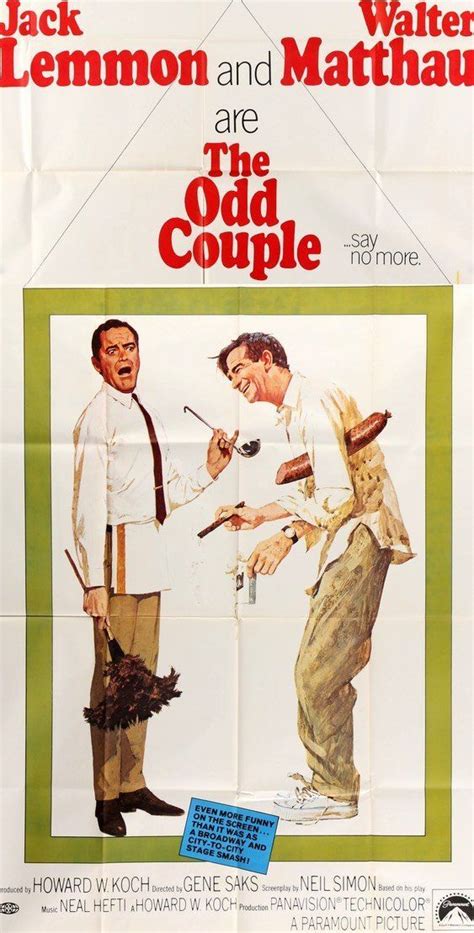 The Odd Couple 1968 Classic Movie Posters Movie Posters Minimalist