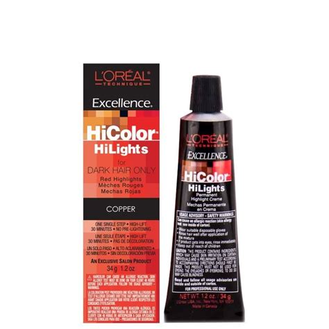 Copper L Oreal Excellence Hicolor Hilights For Dark Hair Only
