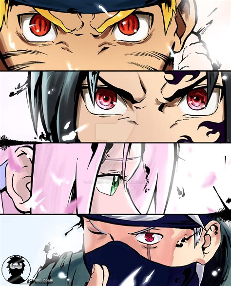 Drawing Eyes Of Team 7 Naruto By A2t Will Draw On Deviantart