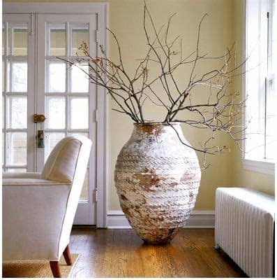 Shop our collection of floor vases and flower vases now. natural rustic and gorgeous urn with twigs | Floor vase ...