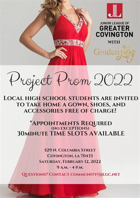 Project Prom 2022 Junior League Of Greater Covington