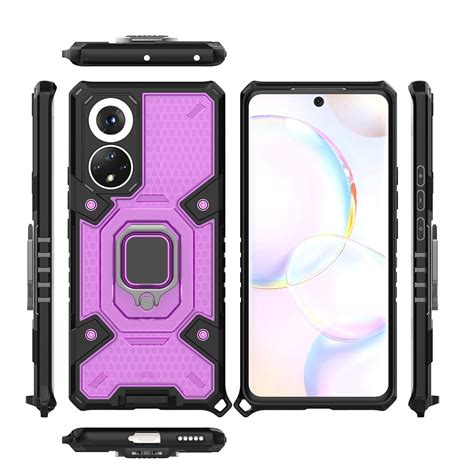 Husa Atlantic Armor Hex Pentru Huawei Nova 9 Honor 50 Rose Violet