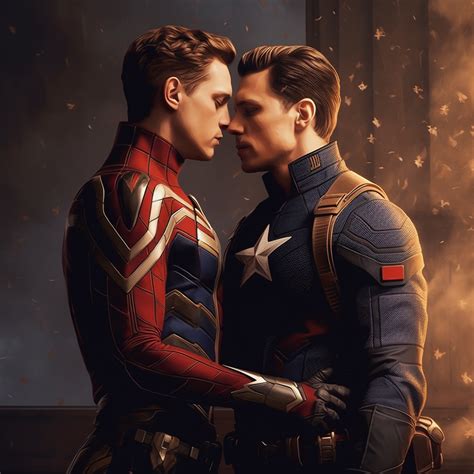 Spiderman And Captain America Gay By Gab1111112 On Deviantart