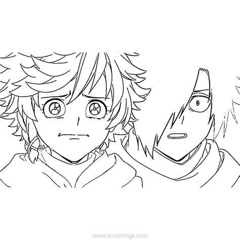 The Promised Neverland Characters Coloring Pages - XColorings.com