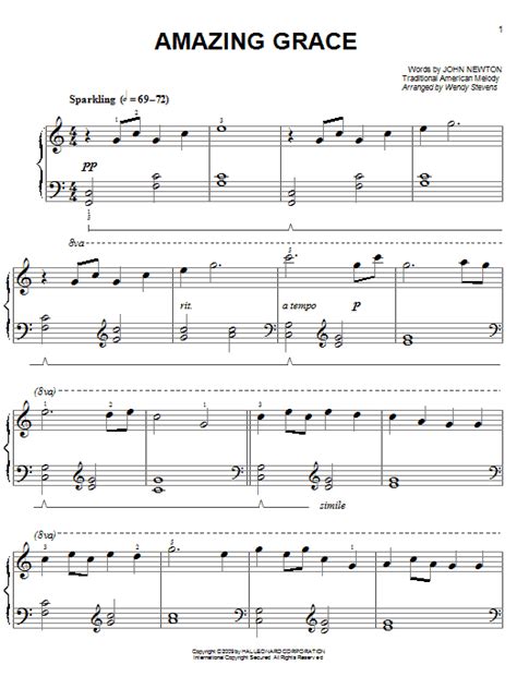 Simply follow the colored bars and you'll be playing amazing grace on the piano instantly! Amazing Grace Sheet Music | Traditional | Easy Piano
