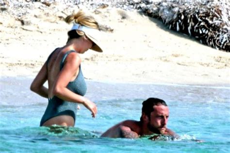 Topless Wag Roberta Sinopoli Sunbathing On The Beach Thefappening Celebs