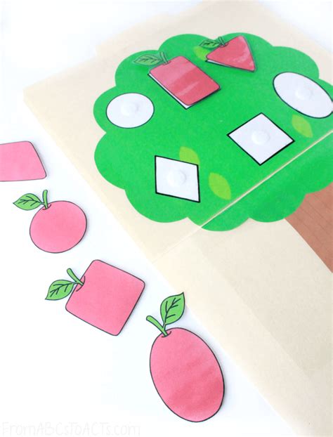 Apple Tree Shape Matching File Folder Game From Abcs To Acts