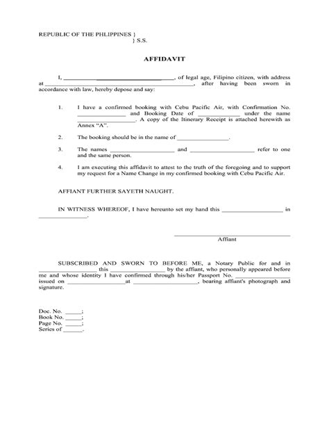 19 Printable Affidavit Sample Philippines Forms And T Vrogue Co