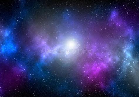 Space Background With Stardust And Shining Stars Realistic Cosmos And