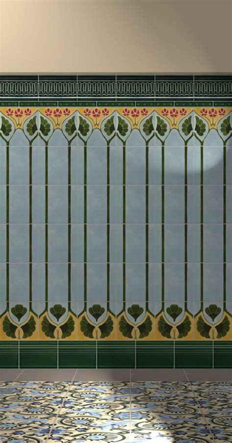 162 Best Art Nouveau Bathroom Images On Pinterest Art Nouveau Tiles