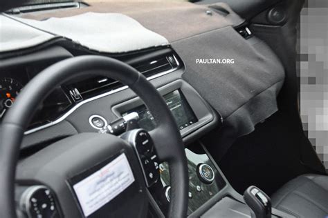 Adaptive dynamics · aluminum body · meridian™ sound system SPIED: Next-gen Range Rover Evoque interior seen! 2018 Range Rover Evoque spyshots-3 - Paul Tan ...