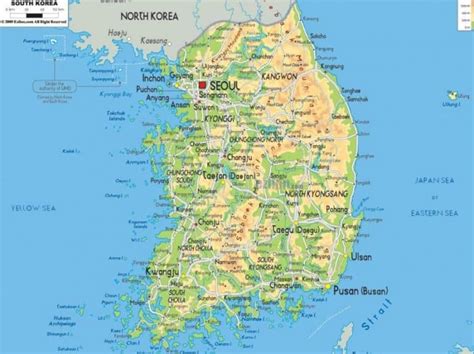 Gambar Peta Korea Selatan Thegorbalsla