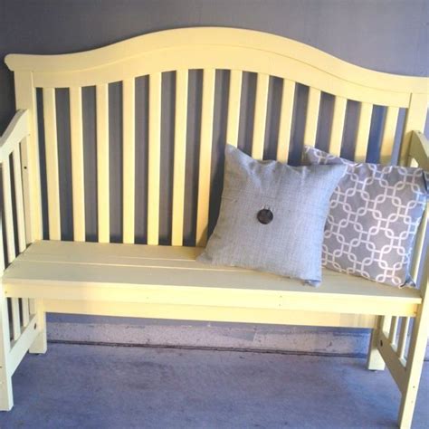 Crib Turned Into A Benchgreat Way To Keep Your Babys Crib And It