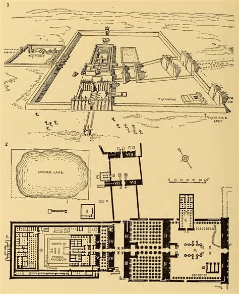 Ámosn Ré Templom Középbirodalom Kre Xvi Xii Sz Karnak Ancient