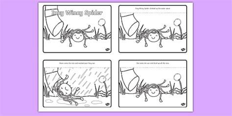 Itsy Bitsy Spider Sequencing Free Printable Printable Templates