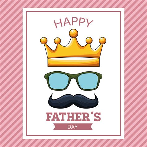 Happy Fathers Day Card 657259 Vector Art At Vecteezy
